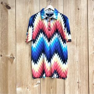 Sunday Crew UPF 50 Polo Shirt Sz Medium